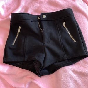 Black soft shorts